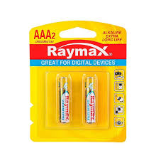 باتری نیم قلم AAA ریمکس Raymax مدل Alkaline Extra LR3  بدون شارژ